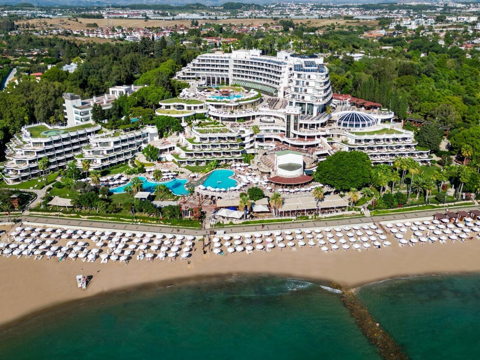Tesis ve bahçe peyzajı — Sunrise Queen Hotel Side/Kumköy otel arşivi — sunrise queen ulaşım nasıl gidilir