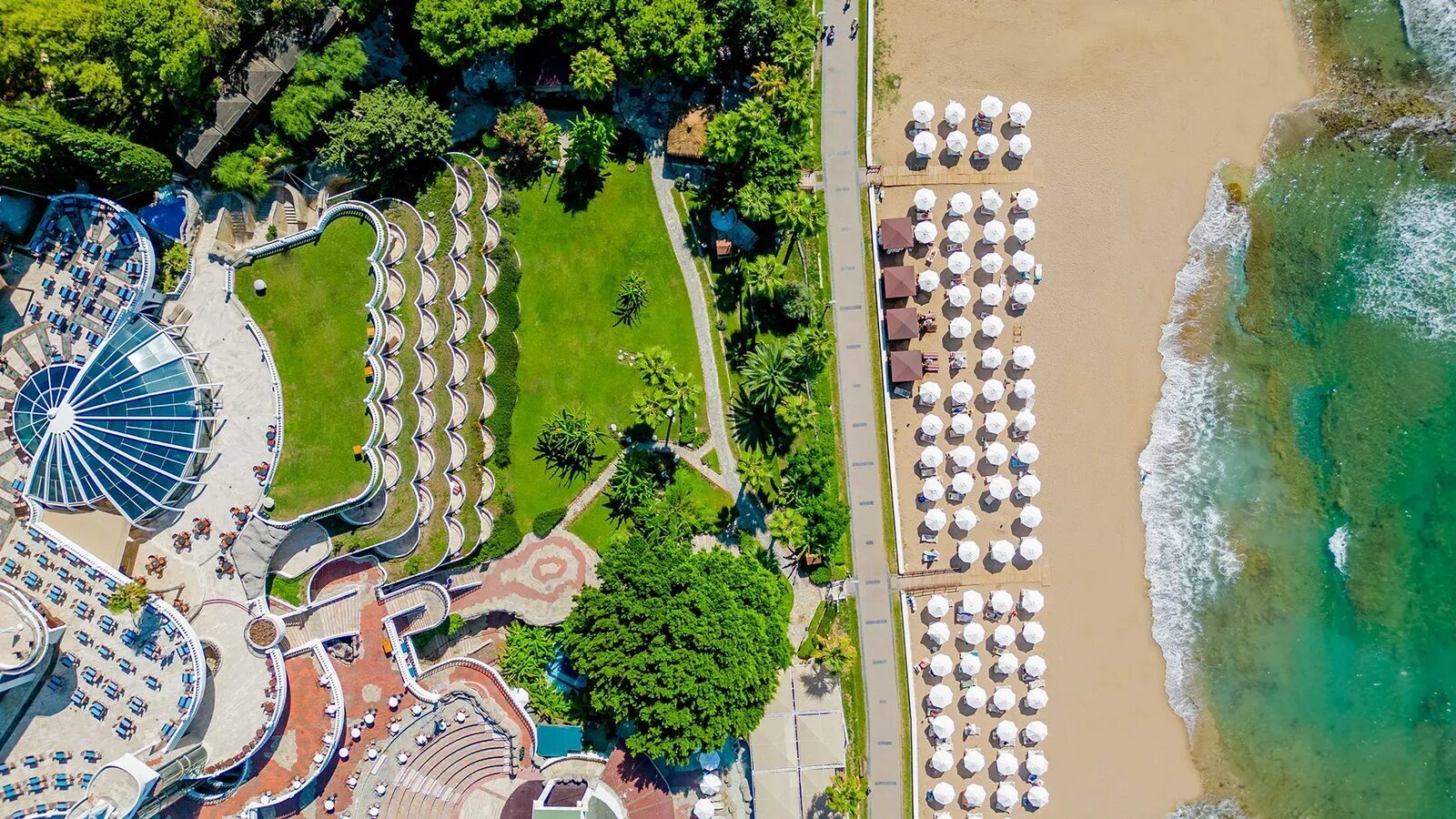 Mavi Bayraklı kum plajı — Sunrise Queen Hotel Side/Kumköy otel arşivi — kumköy plajı