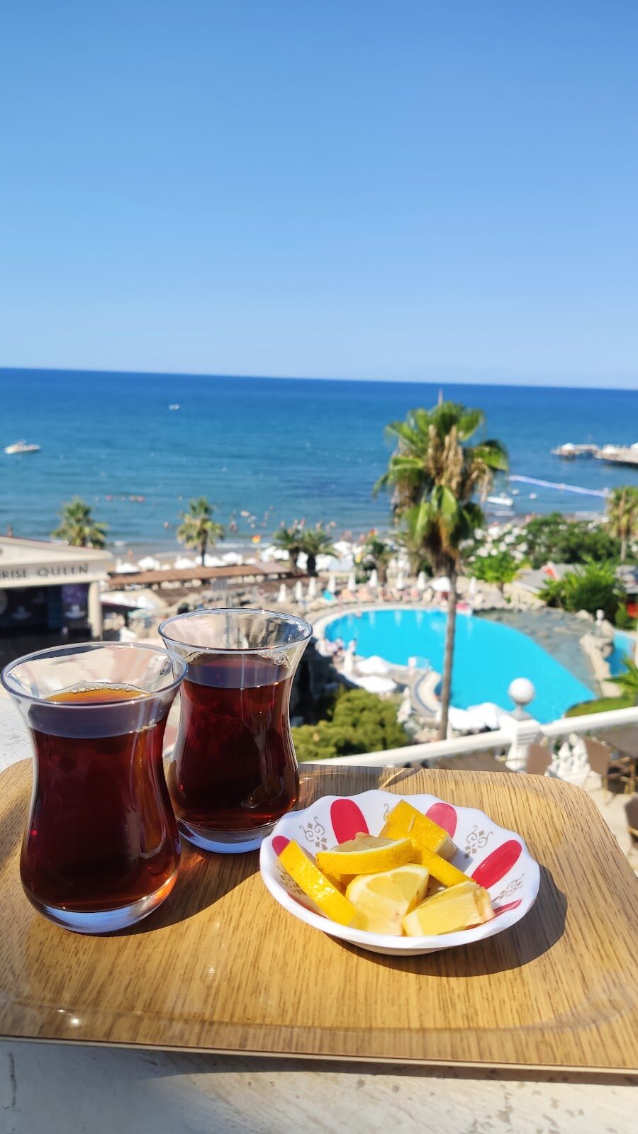 Mavi Bayraklı kum plajı — Sunrise Queen Hotel Side/Kumköy otel arşivi — manavgat şelalesi